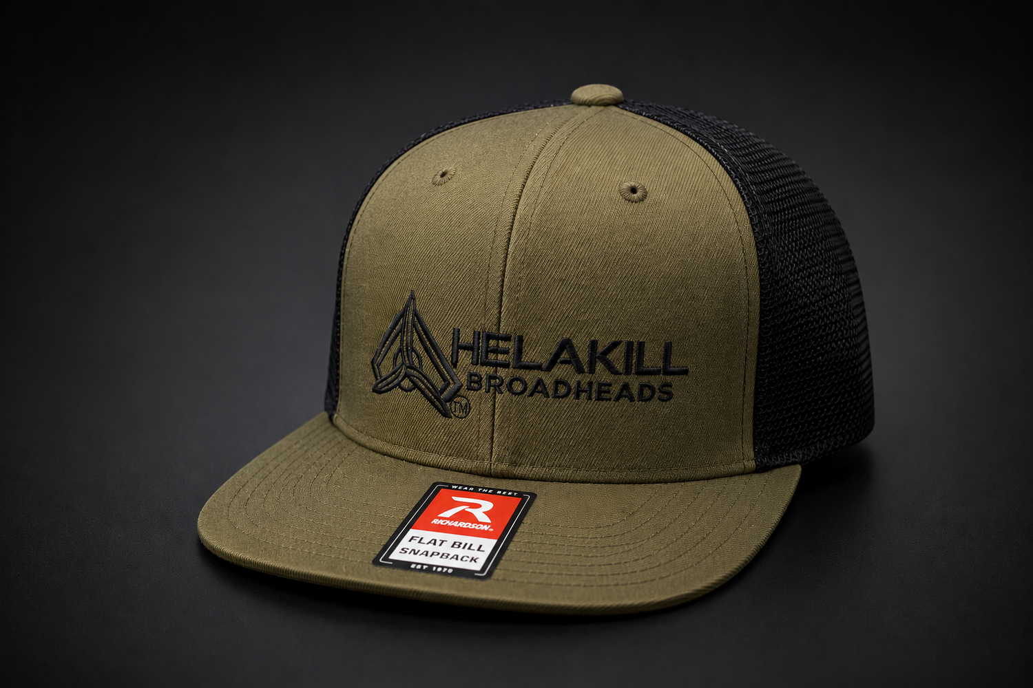 Flat Bill Embroidered Snap